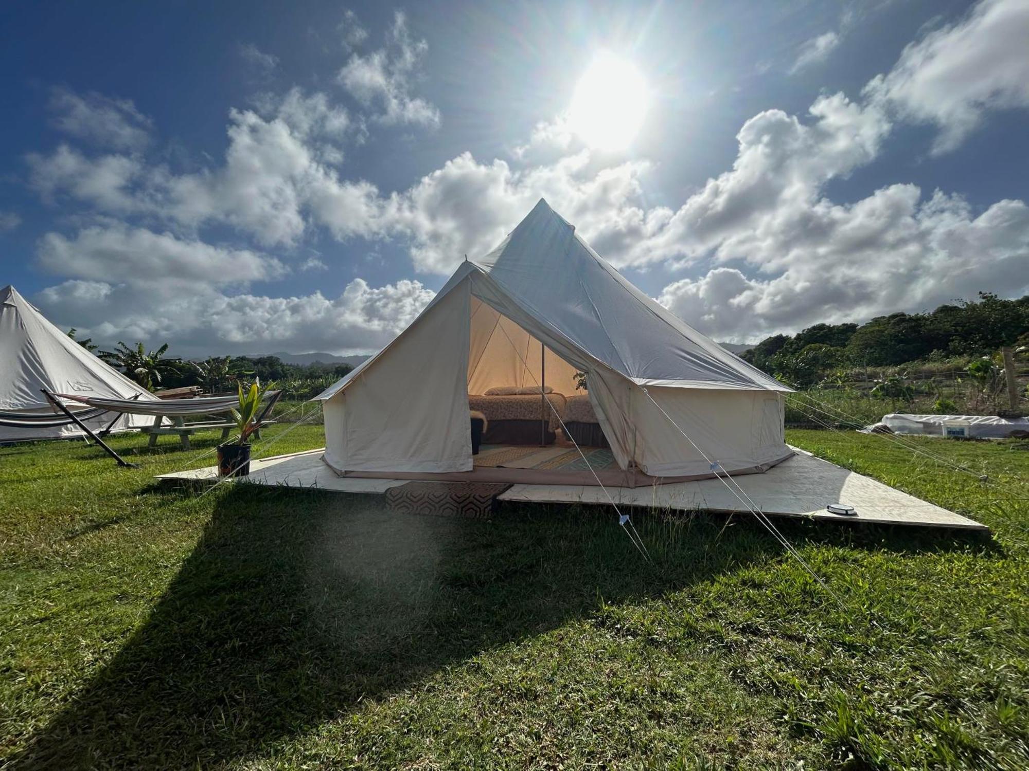 Maleka Farm: Tent Glamping North Shore Oahu Laie Eksteriør bilde